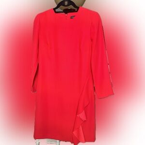 Banana Republic Long Sleeve Red Dress